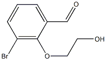 3-Bromo-2-(2-hydroxyethoxy)benzaldehyde 结构式