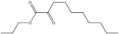 2-Oxodecanoic acid propyl ester 结构式