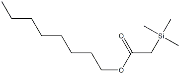 2-[Dimethyl(methyl)silyl]acetic acid octyl ester 结构式
