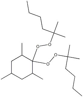 2,4,6-Trimethyl-1,1-bis(1,1-dimethylpentylperoxy)cyclohexane 结构式