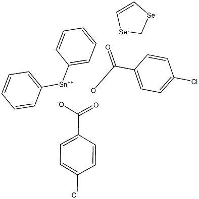 Diphenylstannanediselenolebis(4-chlorobenzoate) 结构式