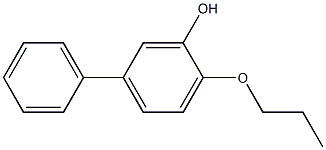 4-Propoxy[1,1'-biphenyl]-3-ol 结构式