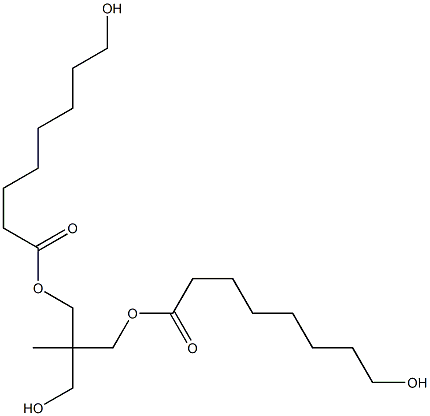 Bis(8-hydroxyoctanoic acid)2-(hydroxymethyl)-2-methyl-1,3-propanediyl ester 结构式