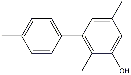 2,5-Dimethyl-3-(4-methylphenyl)phenol 结构式