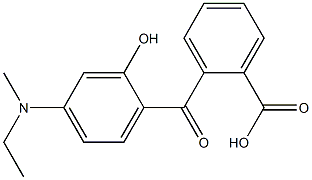 o-[2-Hydroxy-4-(N-methyl-N-ethylamino)benzoyl]benzoic acid 结构式