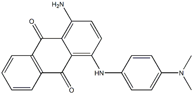 1-Amino-4-[[p-(dimethylamino)phenyl]amino]anthraquinone 结构式