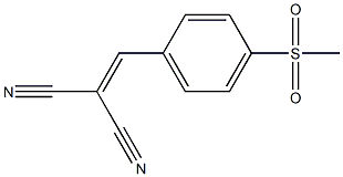 (4-Methylsulfonylbenzylidene)malononitrile 结构式