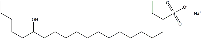 16-Hydroxyhenicosane-3-sulfonic acid sodium salt 结构式