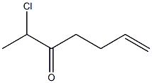 2-Chloro-6-hepten-3-one 结构式