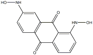 1,7-Bis(hydroxyamino)anthraquinone 结构式