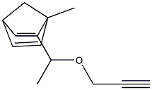 2-[1-(2-Propynyloxy)ethyl]-1-methylbicyclo[2.2.1]hepta-2,5-diene 结构式