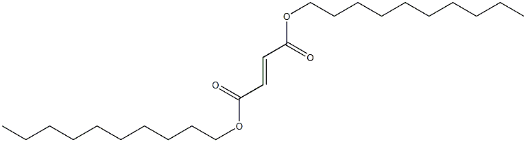 Fumaric acid didecyl ester 结构式