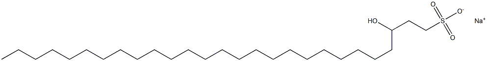 3-Hydroxy-1-heptacosanesulfonic acid sodium salt 结构式