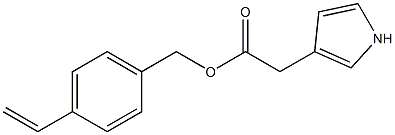 1H-Pyrrole-3-acetic acid 4-ethenylbenzyl ester 结构式