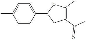 2-Methyl-3-acetyl-5-(4-methylphenyl)-4,5-dihydrofuran 结构式