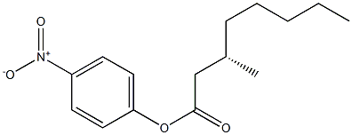 [S,(-)]-3-Methyloctanoic acid p-nitrophenyl ester 结构式