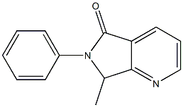 6-Phenyl-7-methyl-6,7-dihydro-5H-pyrrolo[3,4-b]pyridin-5-one 结构式