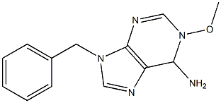 1-Methoxy-6-amino-9-benzyl-1,6-dihydro-9H-purine 结构式