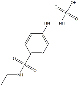 2-[p-(Ethylsulfamoyl)phenyl]hydrazinesulfonic acid 结构式