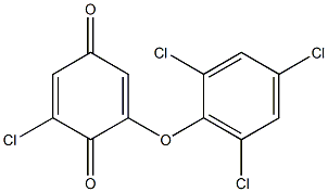 2-(2,4,6-Trichlorophenoxy)-6-chloro-1,4-benzoquinone 结构式