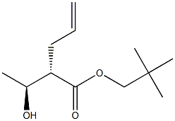 (2S,3S)-2-Allyl-3-hydroxybutyric acid neopentyl ester 结构式