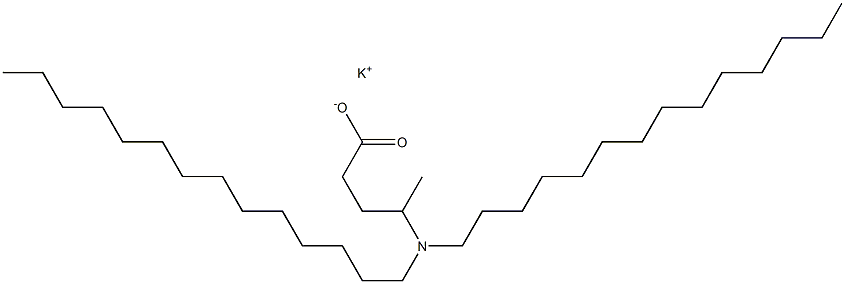 4-(Ditetradecylamino)valeric acid potassium salt 结构式