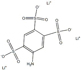 5-Amino-1,2,4-benzenetrisulfonic acid trilithium salt 结构式