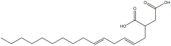 (2,5-Pentadecadienyl)succinic acid 结构式