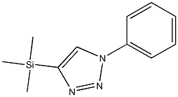 1-Phenyl-4-(trimethylsilyl)-1H-1,2,3-triazole 结构式
