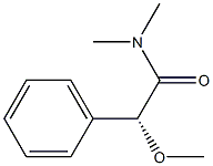 [R,(-)]-2-Methoxy-N,N-dimethyl-2-phenylacetamide 结构式