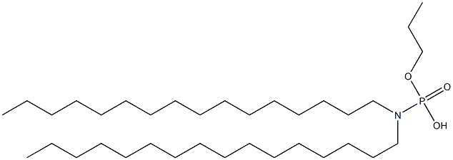 N,N-Dihexadecylamidophosphoric acid hydrogen propyl ester 结构式