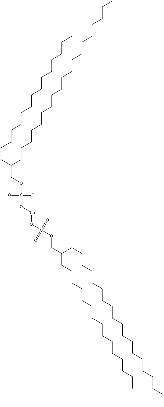 Bis(2-pentadecylhenicosyloxysulfonyloxy)calcium 结构式