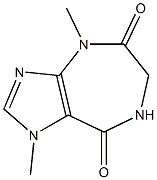 1,4,6,7-Tetrahydro-1,4-dimethylimidazo[4,5-e][1,4]diazepine-5,8-dione 结构式