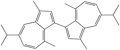 3-(1,4-Dimethyl-7-isopropylazulen-3-yl)-1,4-dimethyl-7-isopropylazulene 结构式