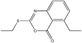 2-Ethylthio-5-ethyl-4H-3,1-benzoxazin-4-one 结构式