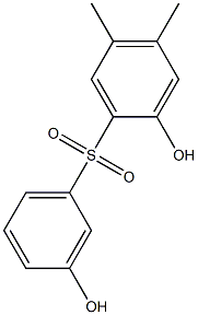 2,3'-Dihydroxy-4,5-dimethyl[sulfonylbisbenzene] 结构式
