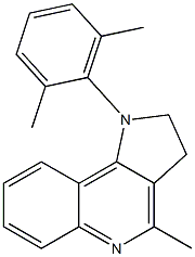 1-(2,6-Dimethylphenyl)-4-methyl-2,3-dihydro-1H-pyrrolo[3,2-c]quinoline 结构式