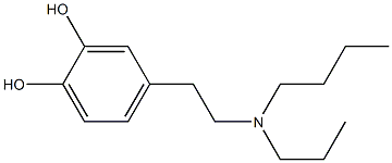 4-[2-[(Butyl)(propyl)amino]ethyl]-1,2-benzenediol 结构式