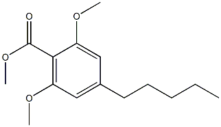 2,6-Dimethoxy-4-pentylbenzoic acid methyl ester 结构式
