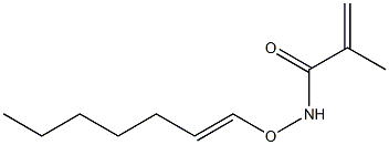 N-(1-Heptenyloxy)methacrylamide 结构式