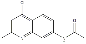 4-Chloro-2-methyl-7-(acetylamino)quinoline 结构式