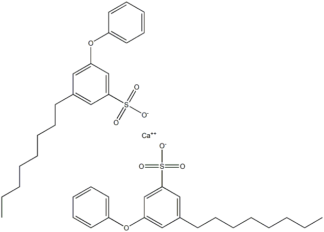 Bis(3-octyl-5-phenoxybenzenesulfonic acid)calcium salt 结构式