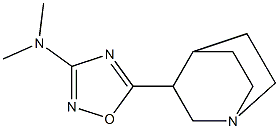 3-(3-Dimethylamino-1,2,4-oxadiazol-5-yl)quinuclidine 结构式