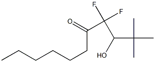 4,4-Difluoro-3-hydroxy-2,2-dimethyl-5-undecanone 结构式