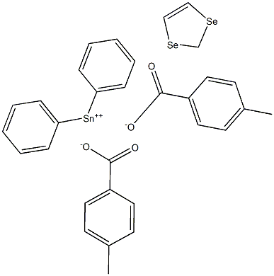 Diphenylstannanediselenolebis(4-methylbenzoate) 结构式