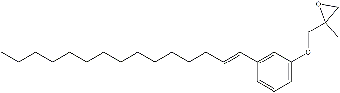 3-(1-Pentadecenyl)phenyl 2-methylglycidyl ether 结构式