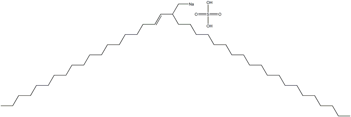 Sulfuric acid 2-(1-nonadecenyl)docosyl=sodium ester salt 结构式