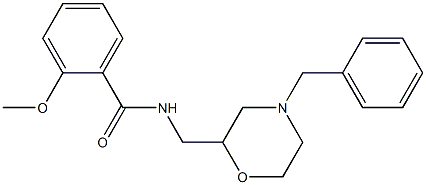 N-(4-Benzylmorpholin-2-ylmethyl)-2-methoxybenzamide 结构式