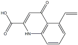 5-Ethenyl-1,4-dihydro-4-oxoquinoline-2-carboxylic acid 结构式