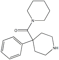 1-[(4-Phenyl-4-piperidinyl)carbonyl]piperidine 结构式